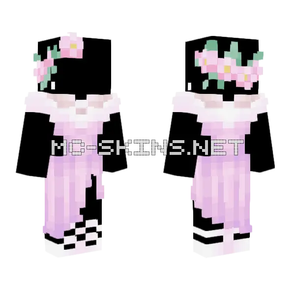 Heart Of Gold Outfit Minecraft skin, front and back