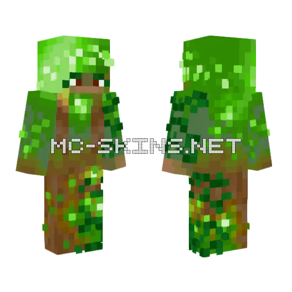 Heart Of The Forest Minecraft skin, front and back