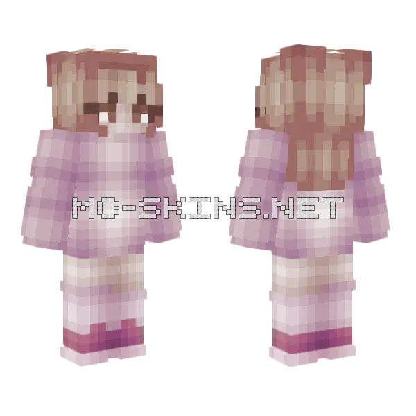 Heartbroken Rce Te Minecraft skin, front and back