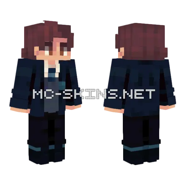 Heartstopper Ben Hope Minecraft skin, front and back