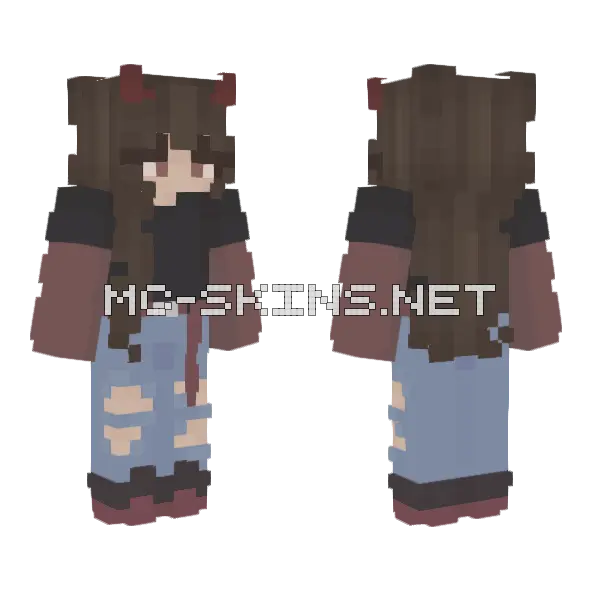 Heathens Minecraft skin, front and back