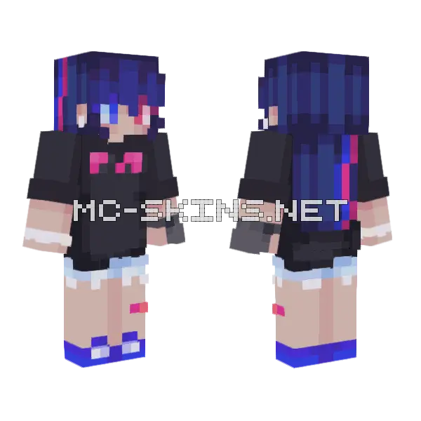 Heaven Is A Bedroom Minecraft skin, front and back