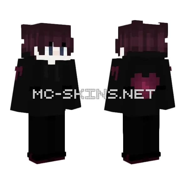 Heavenly Way To Die Minecraft skin, front and back