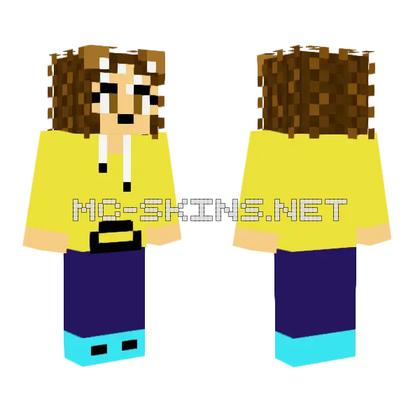 Hedgog Skin Minecraft skin, front and back