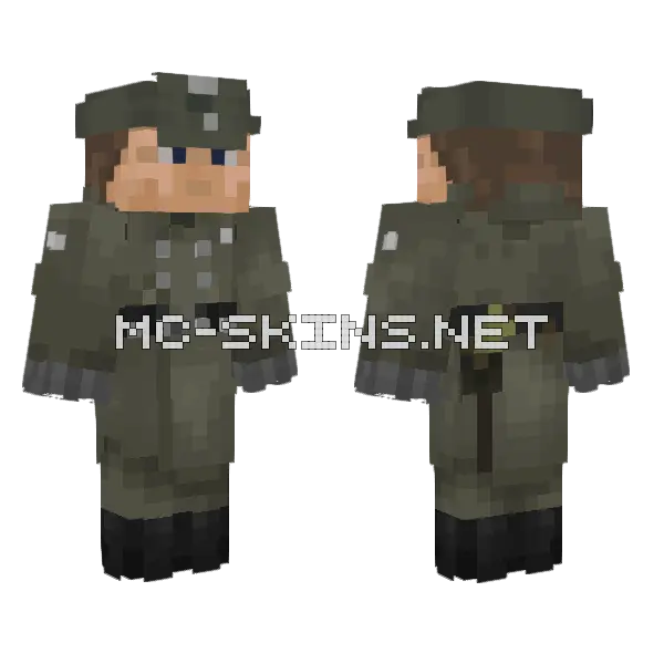 Heer Winter Minecraft skin, front and back