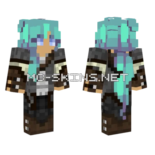 Hegna Minecraft skin, front and back