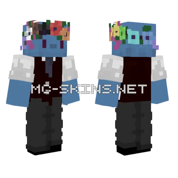 Hehe Suit Minecraft skin, front and back