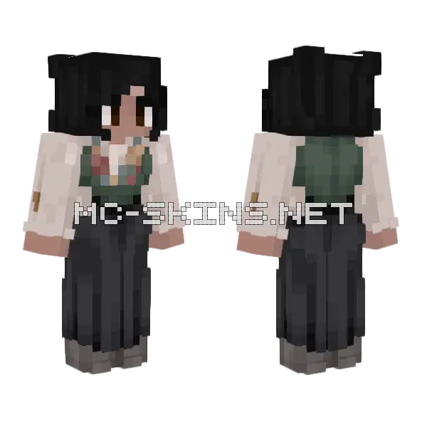 Helena Lillen Minecraft skin, front and back