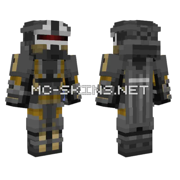 Helldiver FS 61 Dreadnought Minecraft skin, front and back
