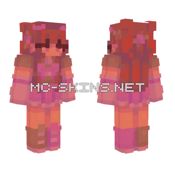 Hello Jupiter Minecraft skin, front and back