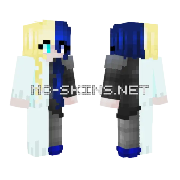 Hello To The Darkside Collab Minecraft skin, front and back