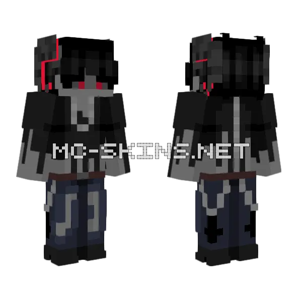 Hellraiser Minecraft skin, front and back