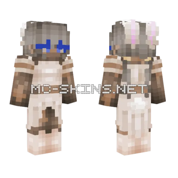 Helluva CE OC Mu Minecraft skin, front and back