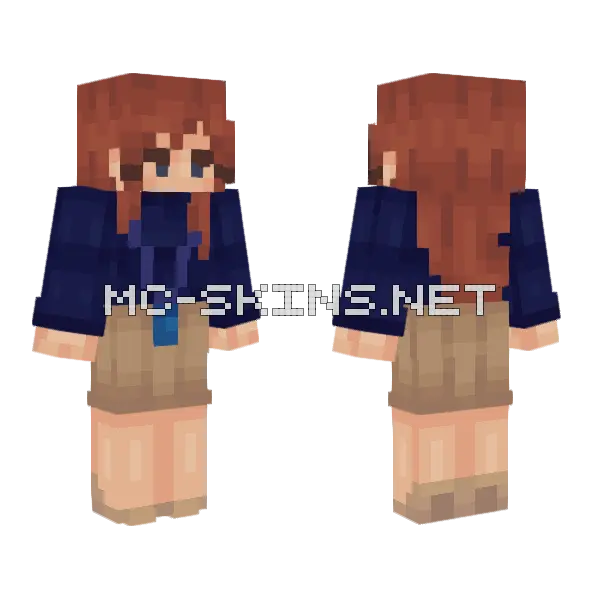 Helly R Severance Minecraft skin, front and back