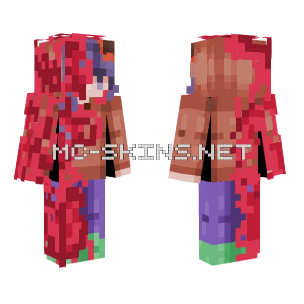 Help Skintober 22 Minecraft skin, front and back