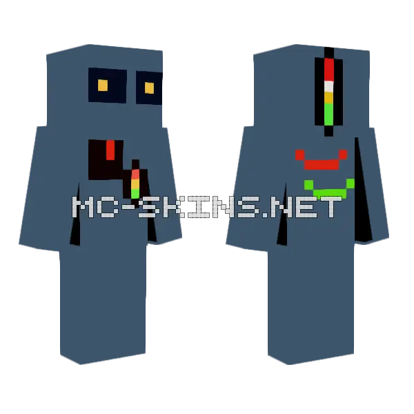 Helper Robot Minecraft skin, front and back