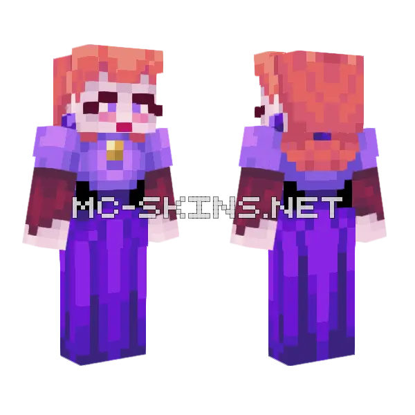 Henrietta Hyacinth Minecraft skin, front and back