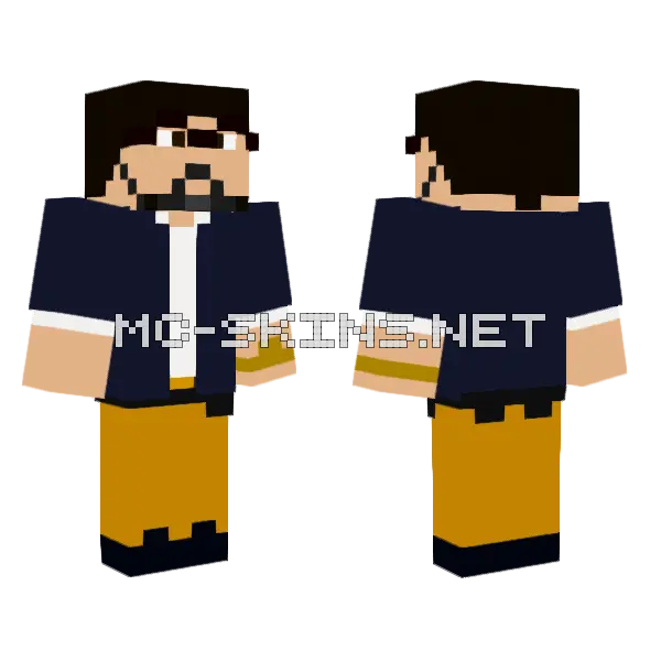 Henry2 Minecraft skin, front and back
