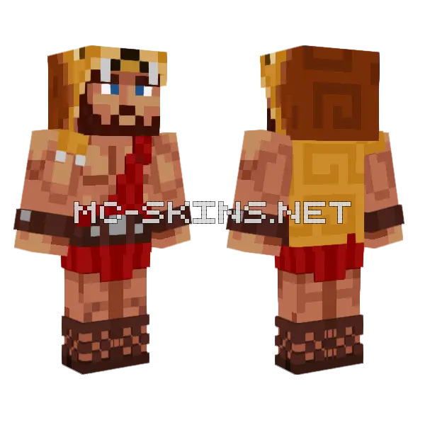 Heracles De Leo Minecraft skin, front and back