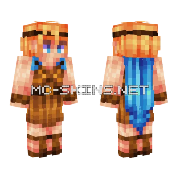 Hercules I Go The Distance Minecraft skin, front and back
