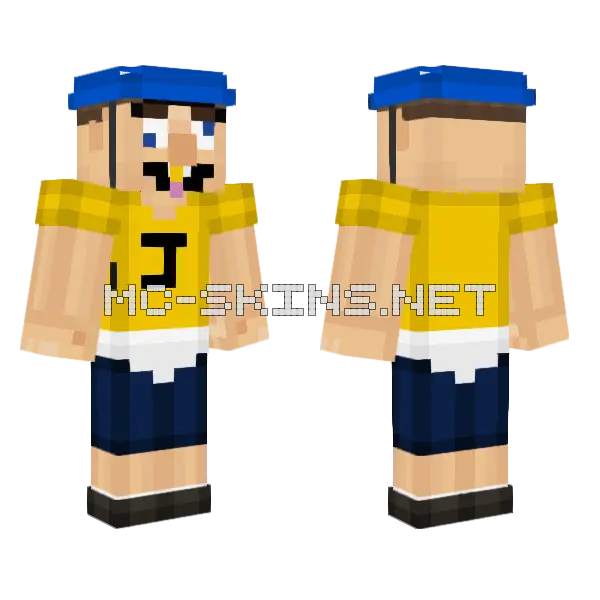 Heresjeffy Minecraft skin, front and back