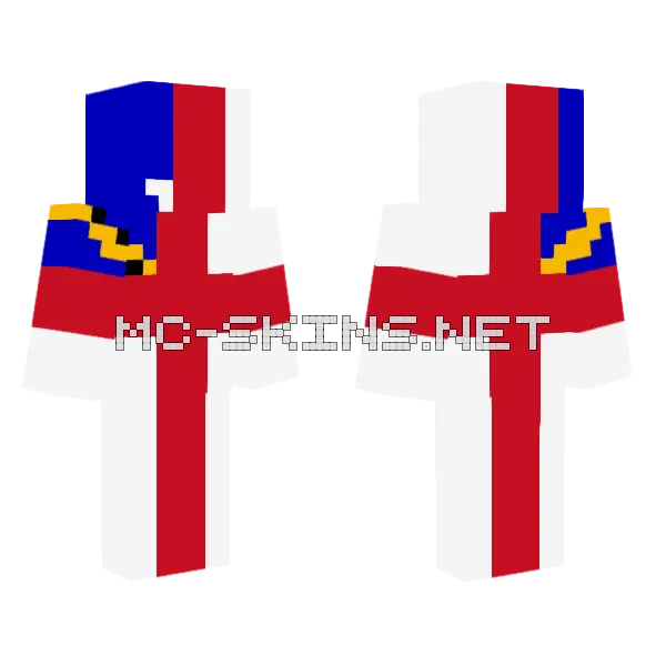 Herm Flag Minecraft skin, front and back