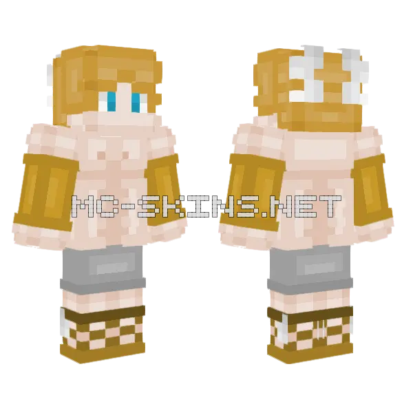 Hermes Skin Minecraft skin, front and back