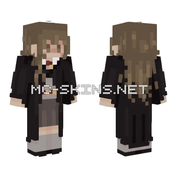 Hermione Minecraft skin, front and back