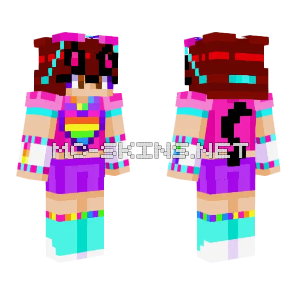 Hero Mode Venice Minecraft skin, front and back