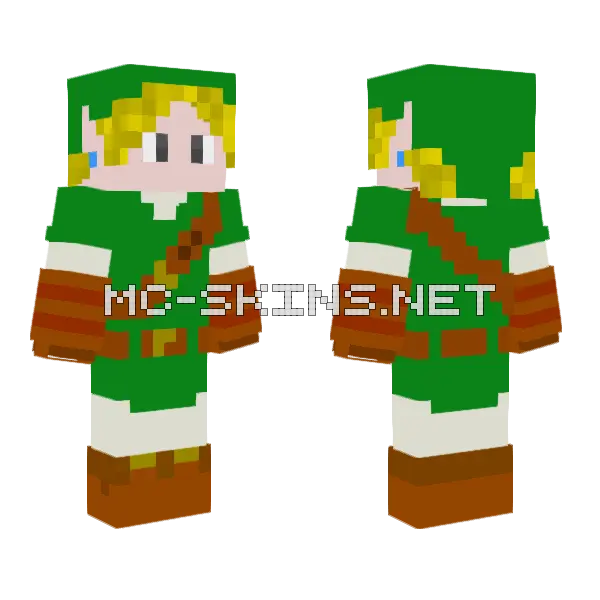 Hero Of Time Minecraft skin, front and back