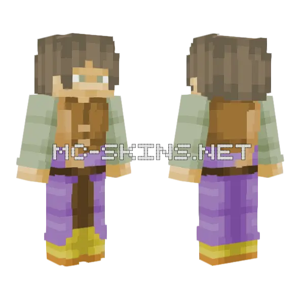 Hero Skin Minecraft skin, front and back