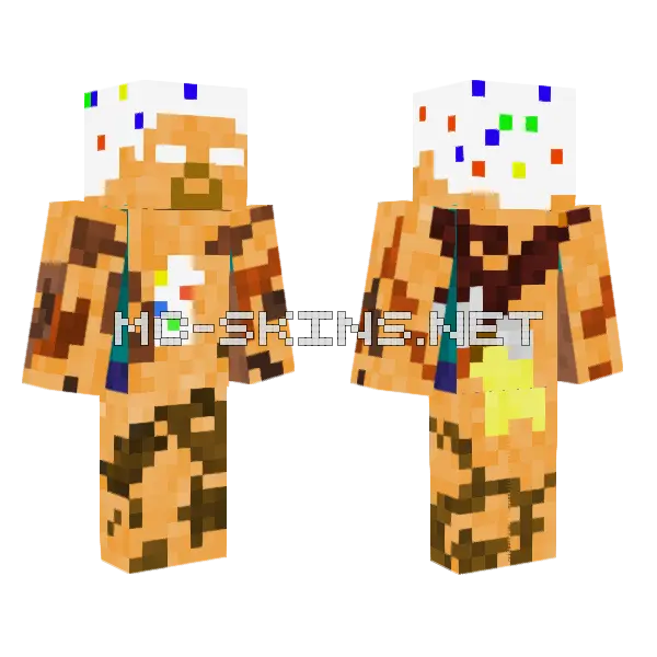 Herobrine Birthday Skin Minecraft skin, front and back