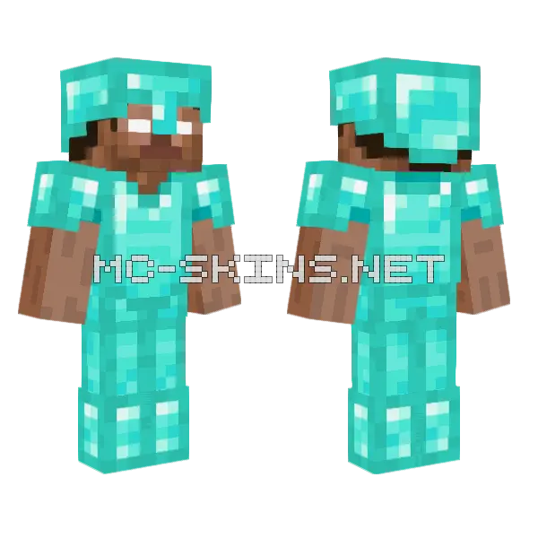 Herobrine Diamond Armor, front and back
