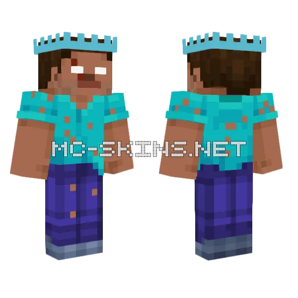Herobrine S Style Minecraft skin, front and back
