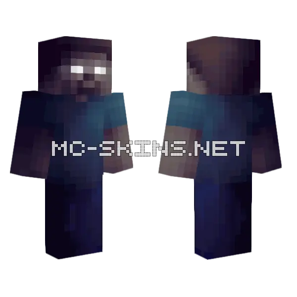 Herobrine Skin Minecraft skin, front and back