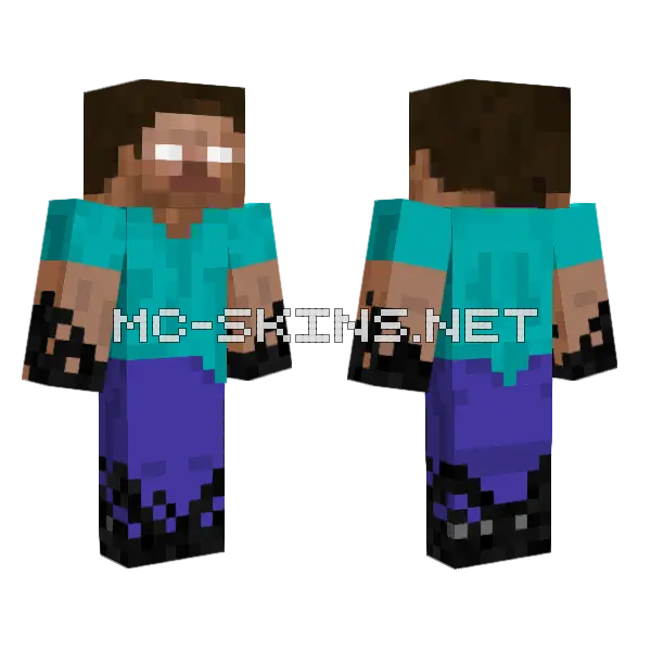 Herobrine Skin Minecraft skin, front and back