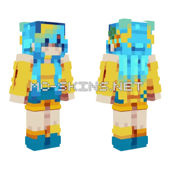 Heya Rce Minecraft skin, front and back