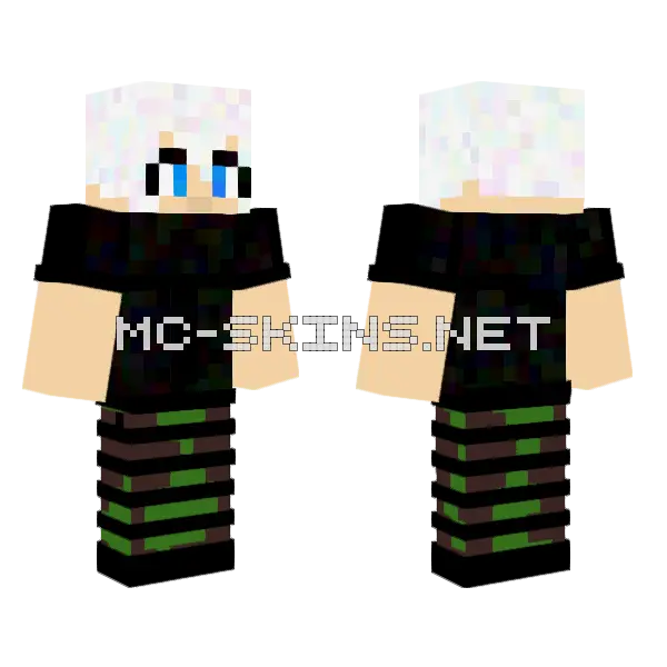Heyo It Me Again Minecraft skin, front and back