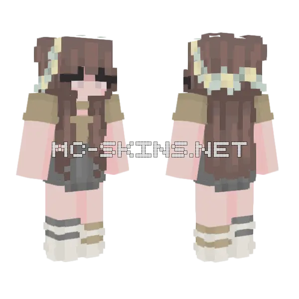 Hgrgrg Girl Minecraft skin, front and back