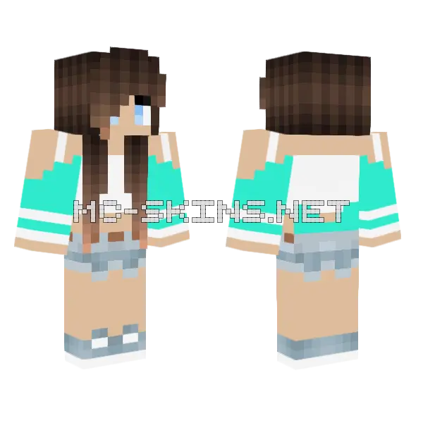 Hhuu Minecraft skin, front and back