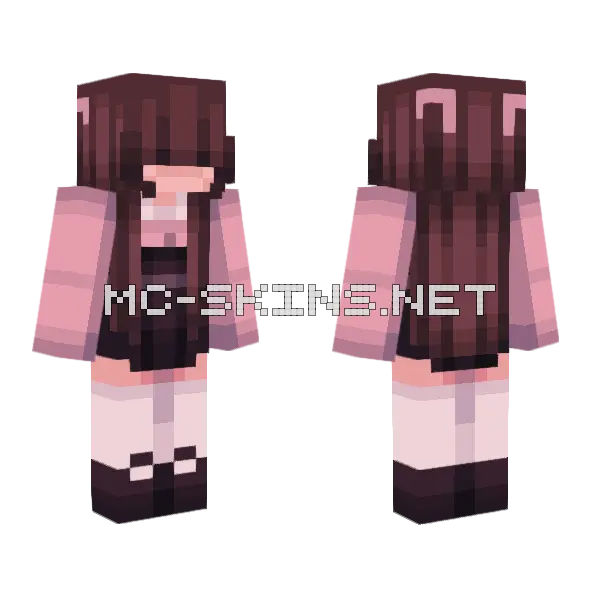 Hi D Minecraft skin, front and back