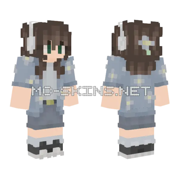 Hi Um Check Bio Minecraft skin, front and back
