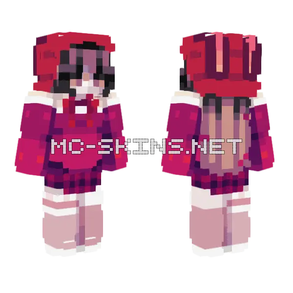 Hibiscus Forest Rce Minecraft skin, front and back