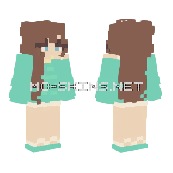 Hibiscus Reshade Contest Minecraft skin, front and back