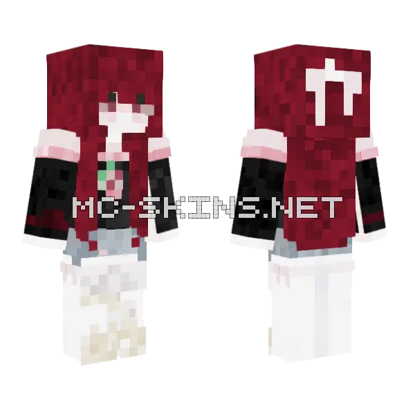 Hibye Minecraft skin, front and back