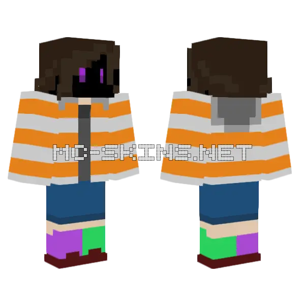 Hidden Face Character, front and back