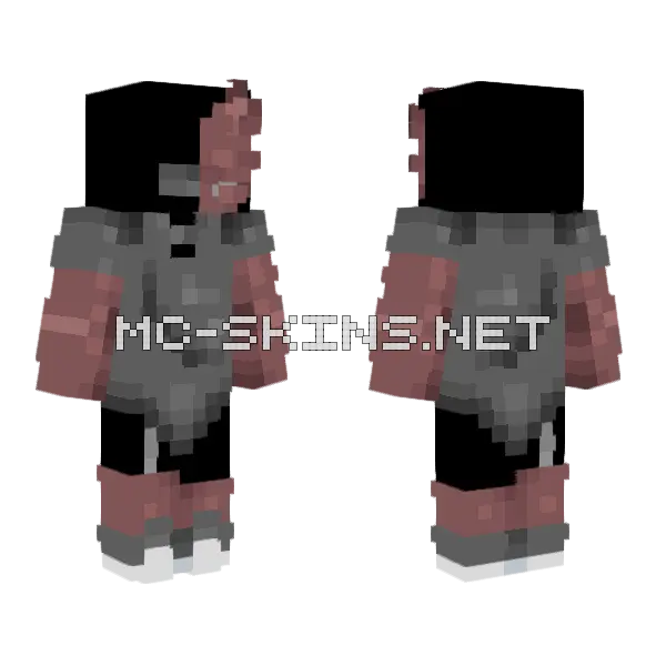 Hiding Behind Mask Ob Minecraft skin, front and back