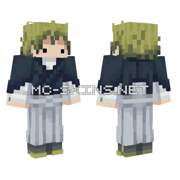 Hidoi Na Minecraft skin, front and back