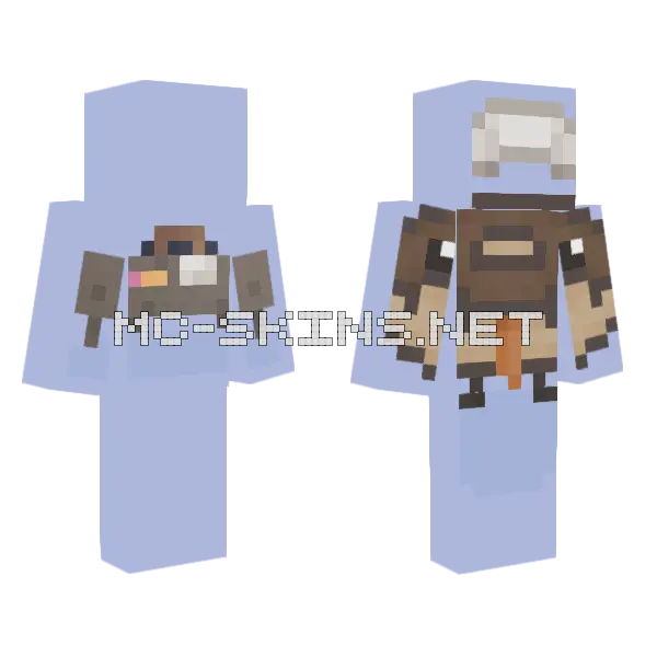High Skindex Academy Class C Minecraft skin, front and back