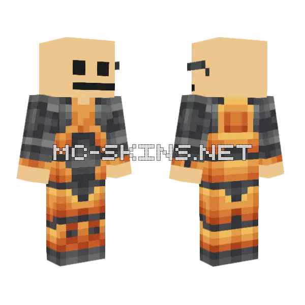 High Tec Suit Minecraft skin, front and back